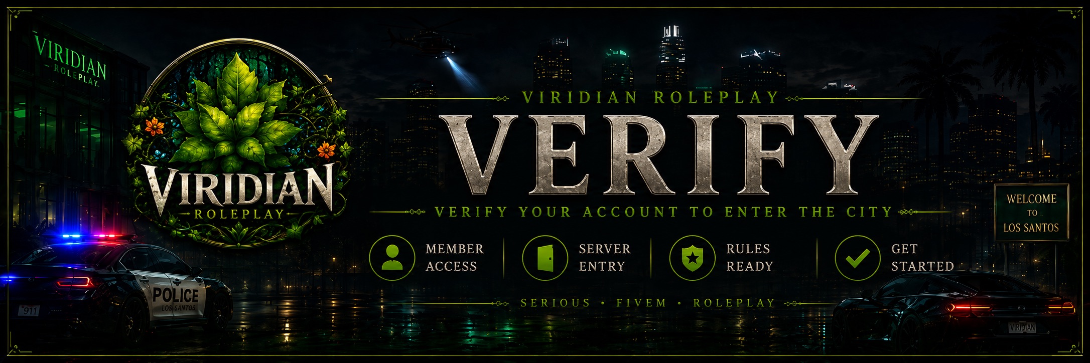Viridian Roleplay community verification artwork